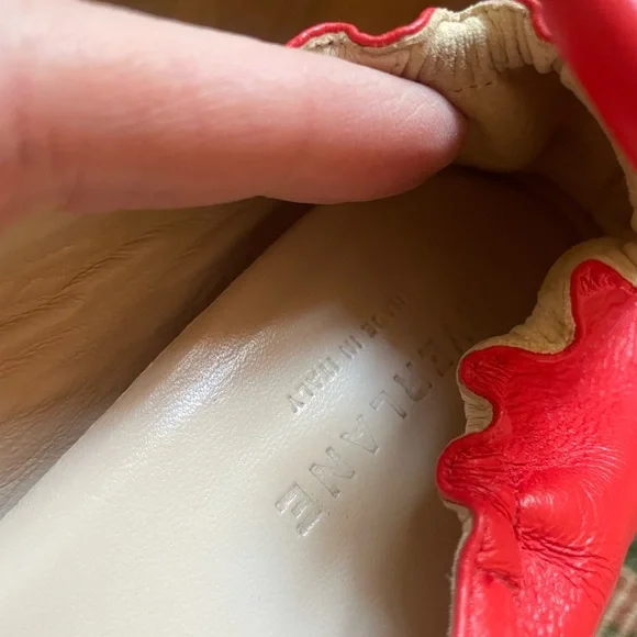 Everlane The Day Heel in Red Leather - Picture 8 of 9